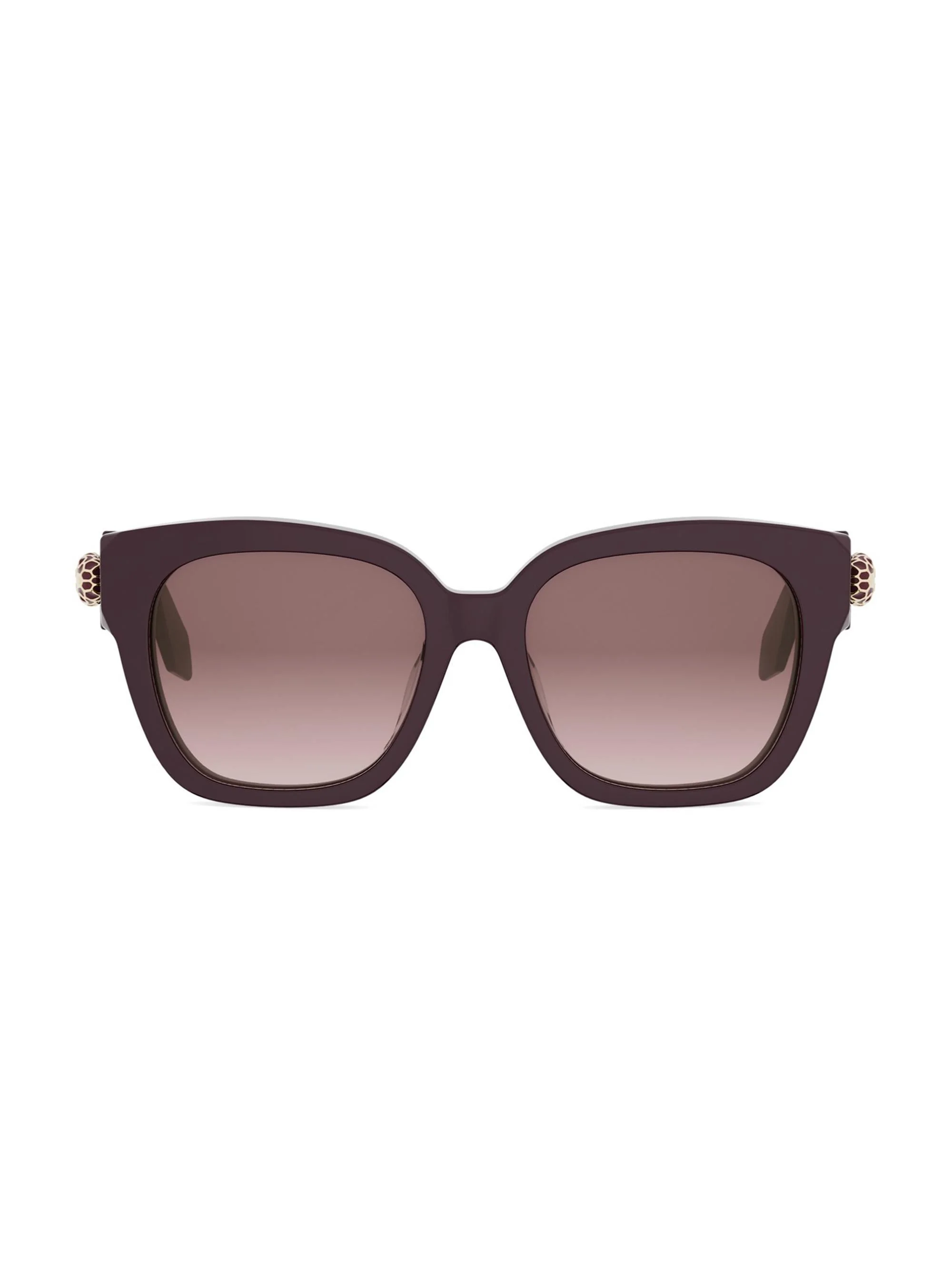 Women's Serpenti Forever 55MM Square Sunglasses - Violet Gradient Bordeaux - 1