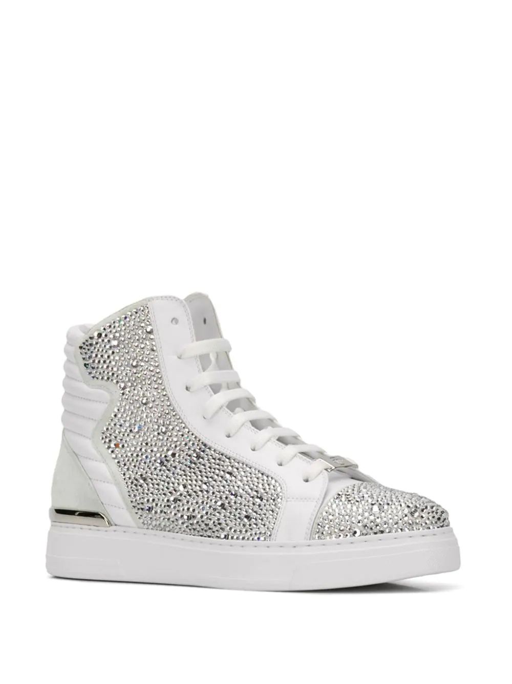 contrast hi-top sneakers - 2