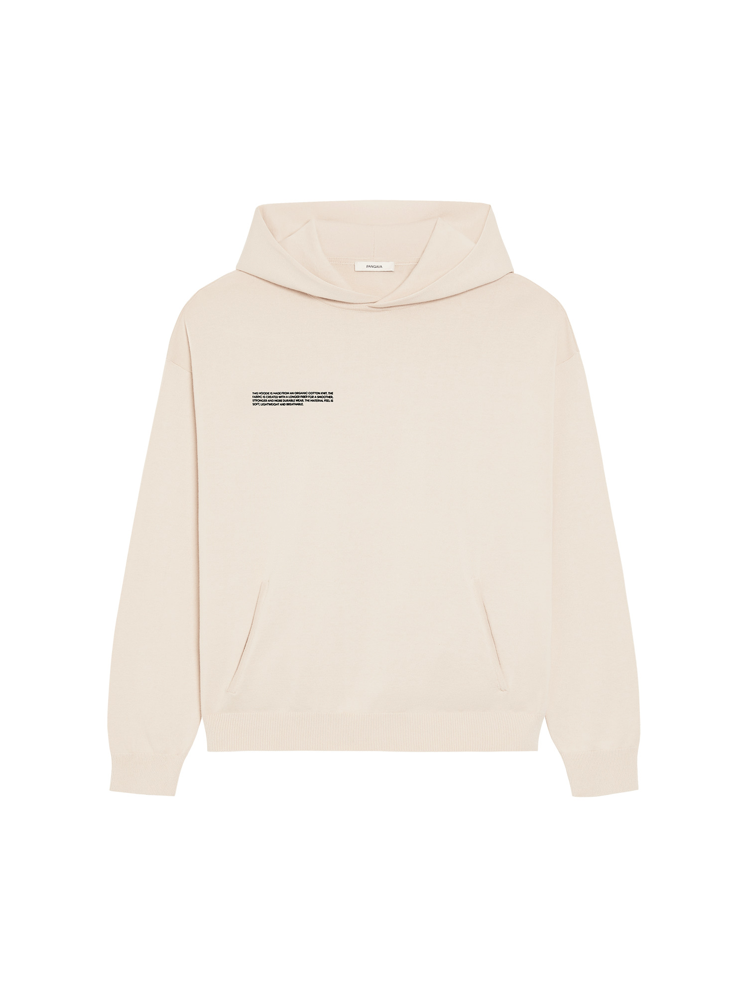 Organic Cotton Knit Hoodie - Sand - 1