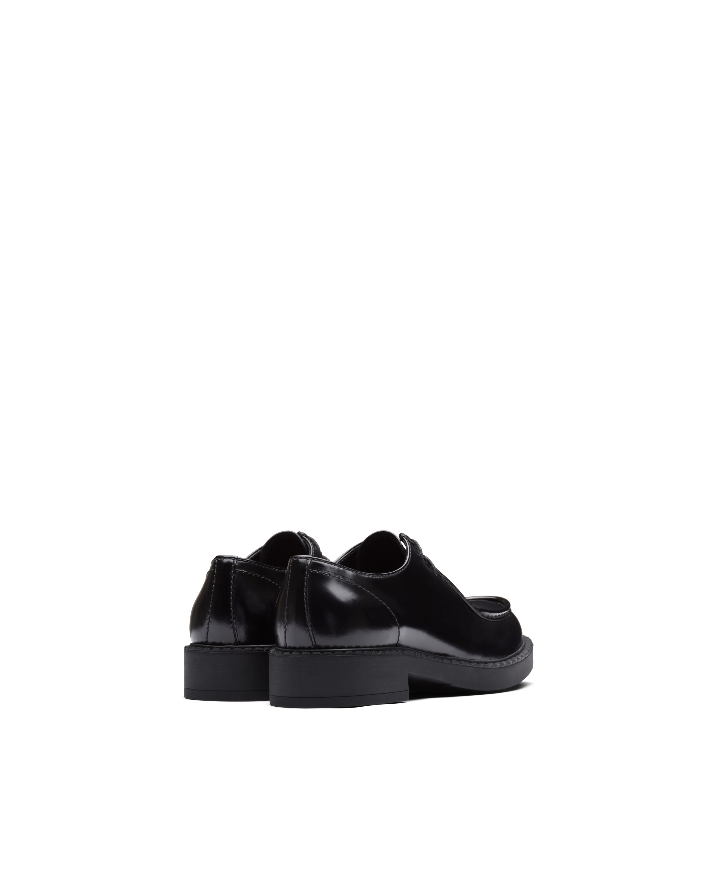 Brushed leather lace-up shoes - 5