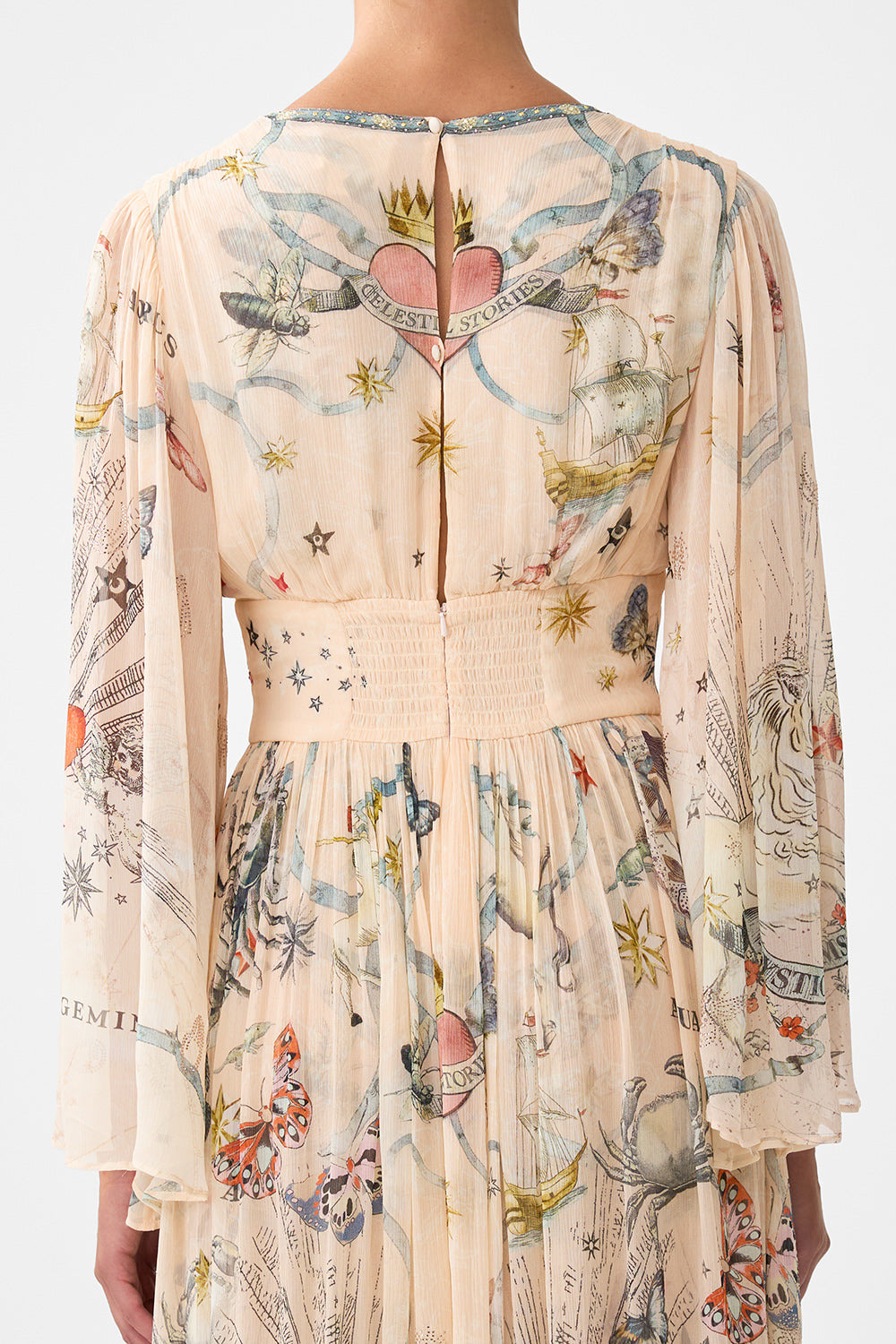 HARDWARE DETAIL LONG SLEEVE DRESS - 6