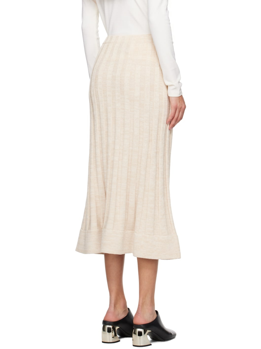 Beige Traveling Midi Skirt - 3