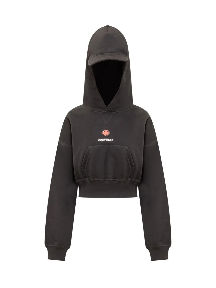 DSQUARED2 CROPPED HOODIE - 1