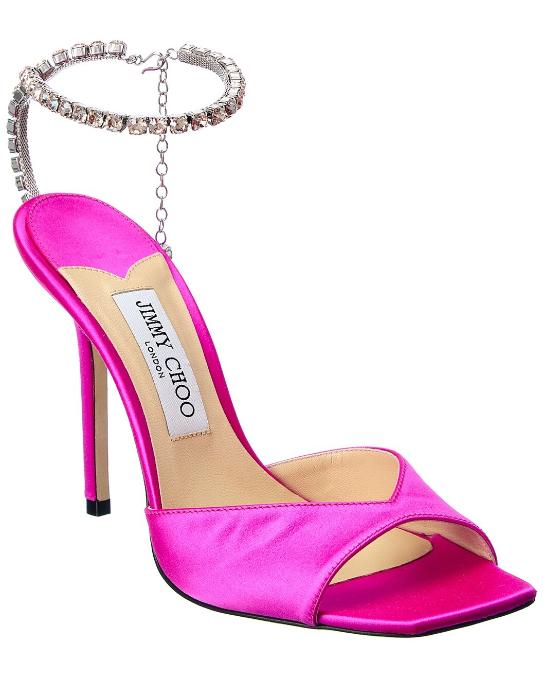 Jimmy Choo Saeda 100 Satin Sandal - 1