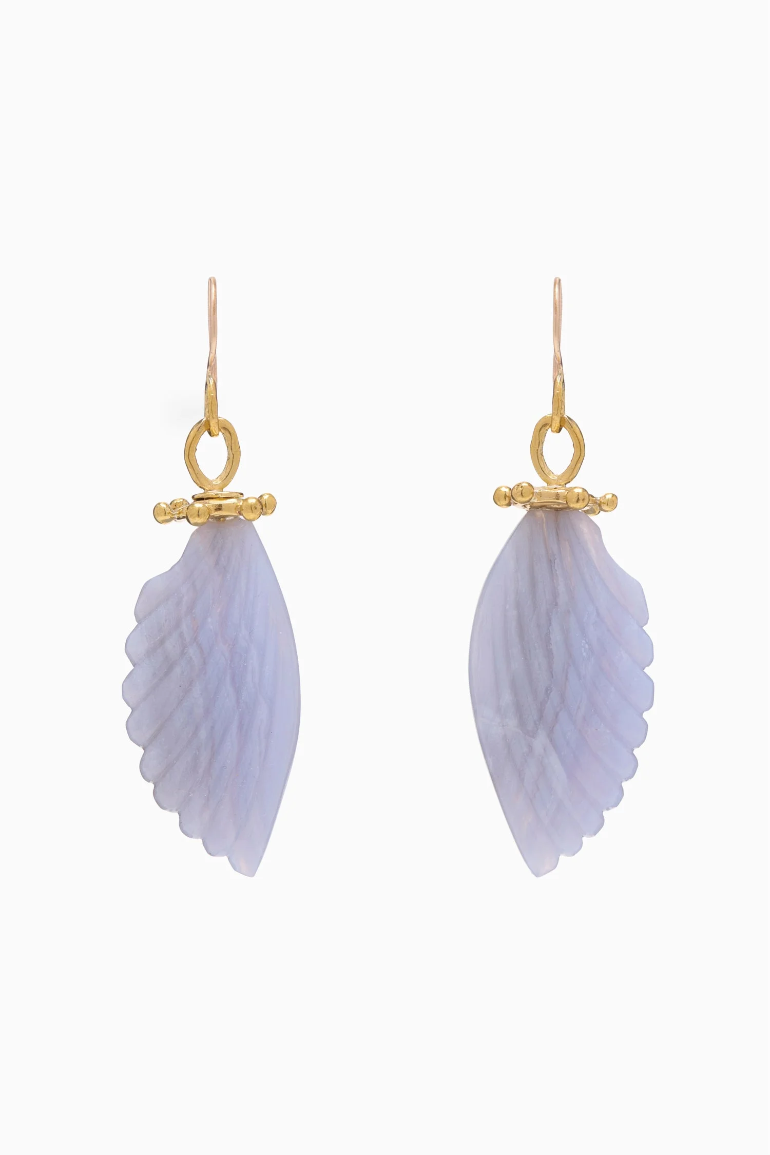 Small Wing Stone Drop Earring - 1
