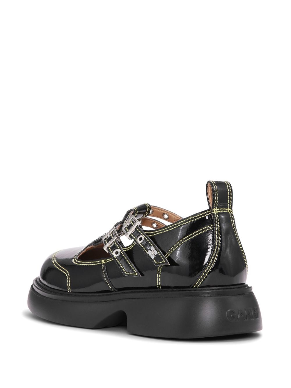logo-plaque loafers - 3