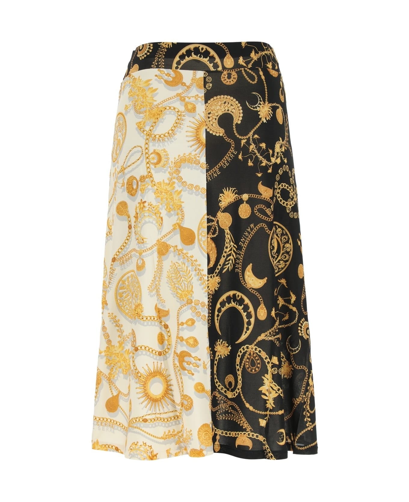 Printed Stretch Viscose Skirt - 2