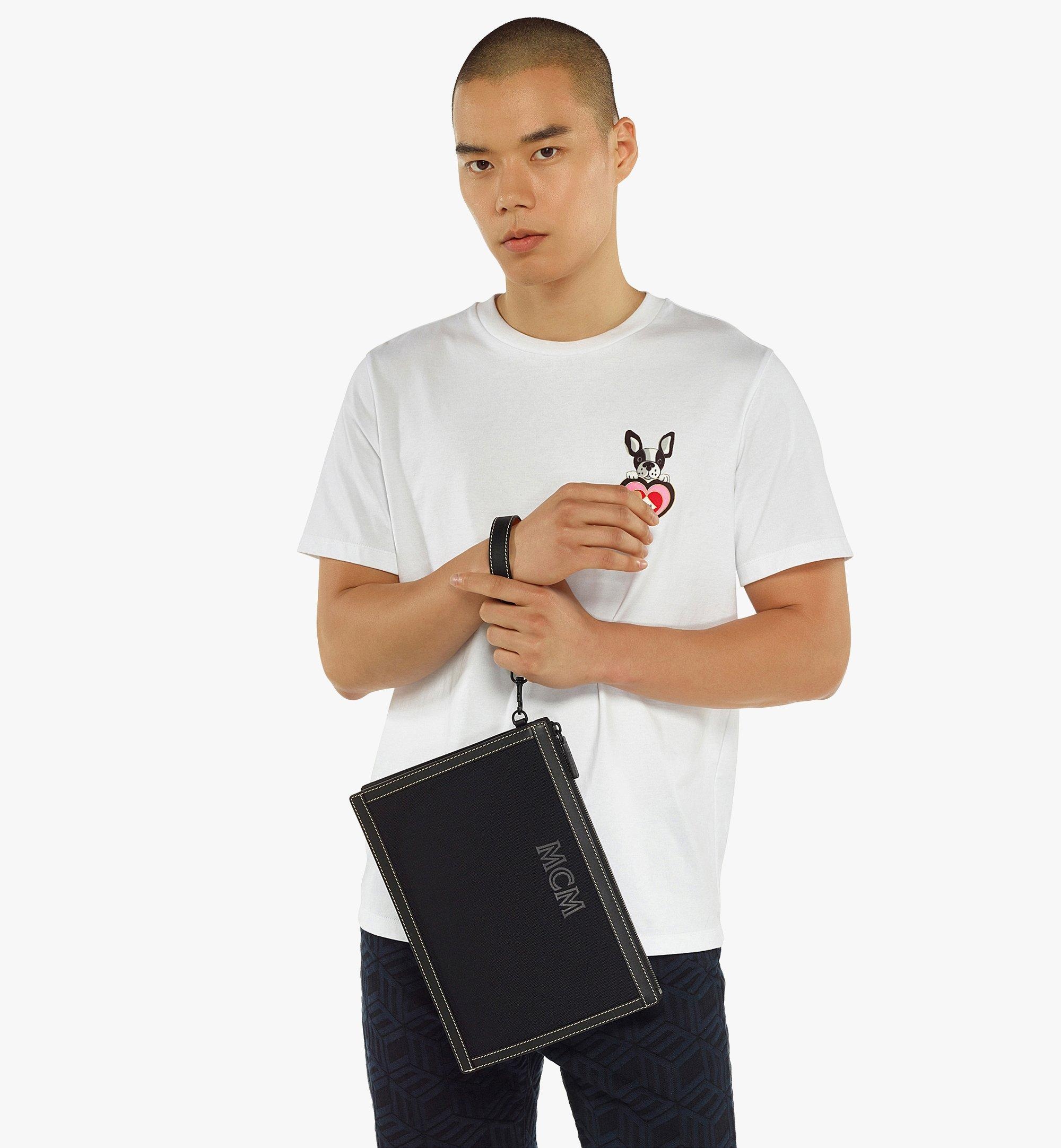 MCM Wrist Pouch in Black