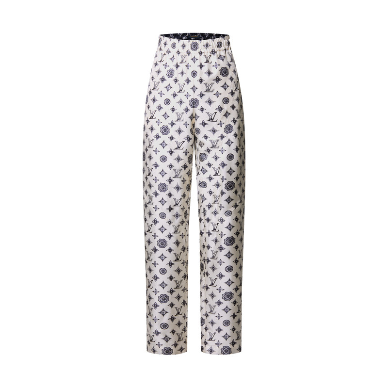 Monogram Silk Jogging Pants 1