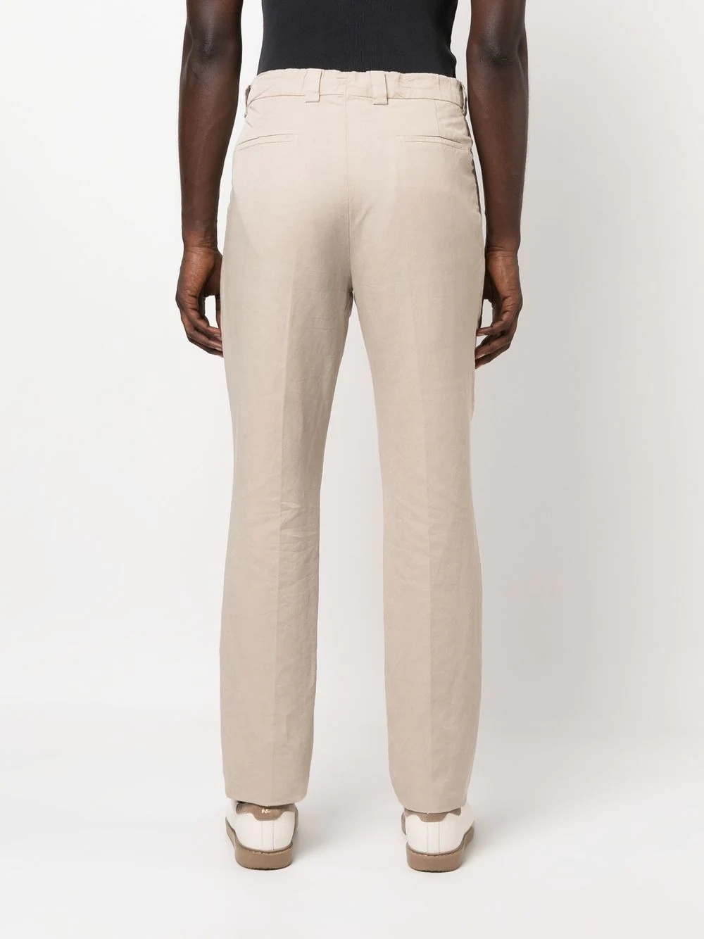 mid-rise straight-leg chinos - 4