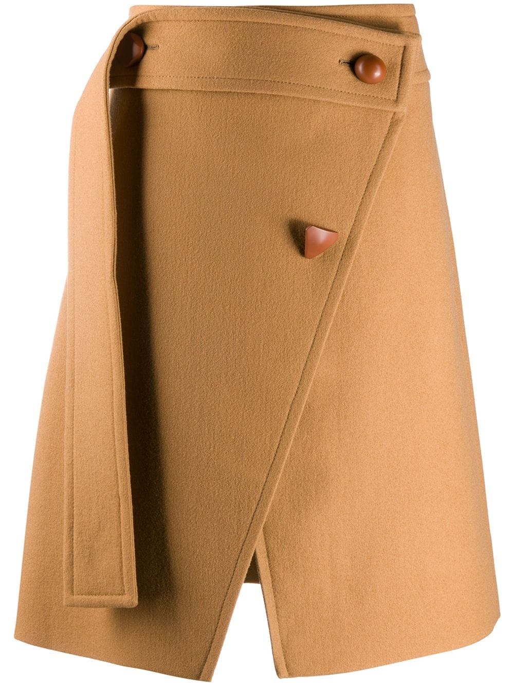 asymmetric wrap-style skirt - 1