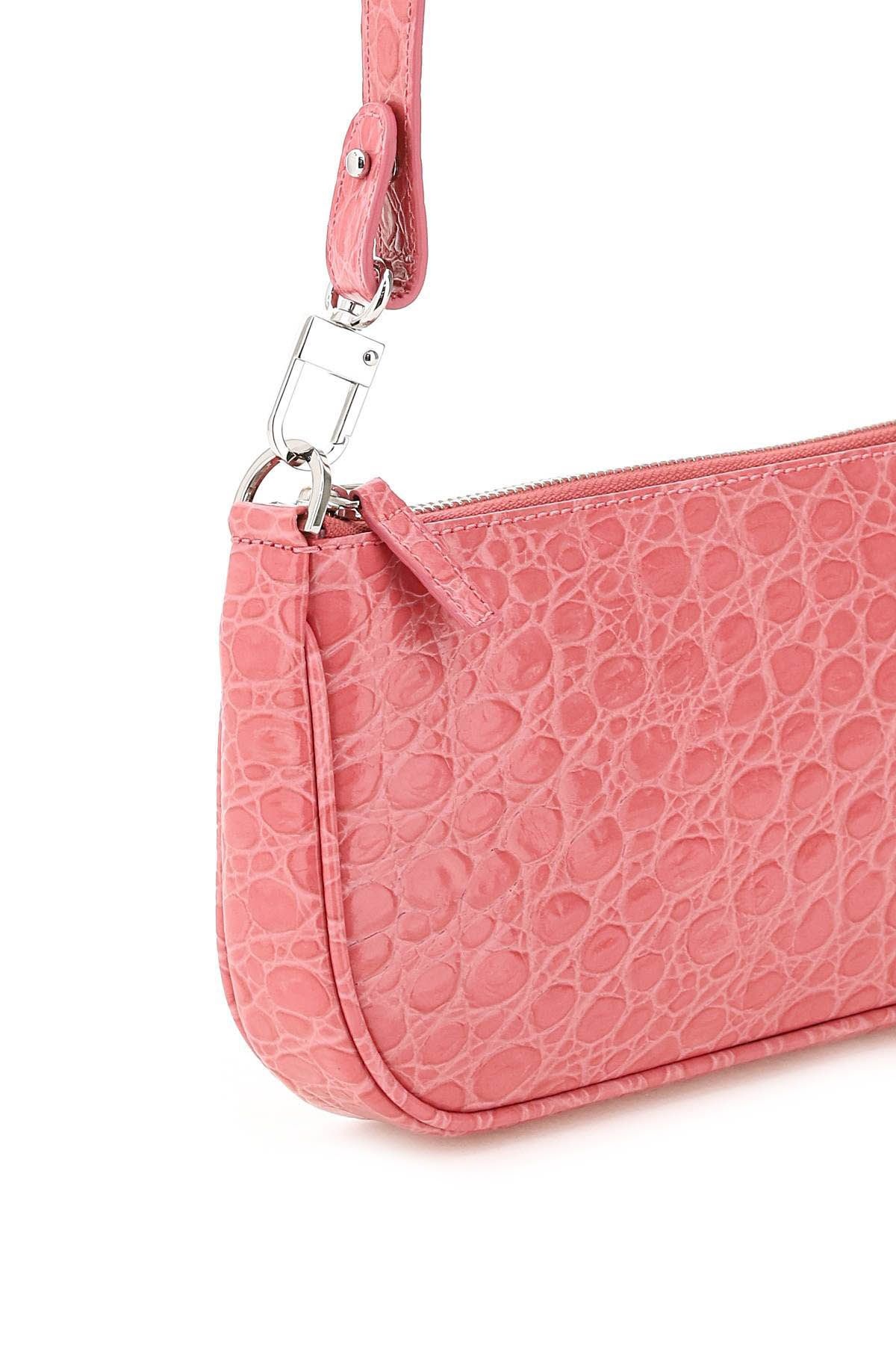 CROCO EMBOSSED LEATHER RACHEL BAG - 3