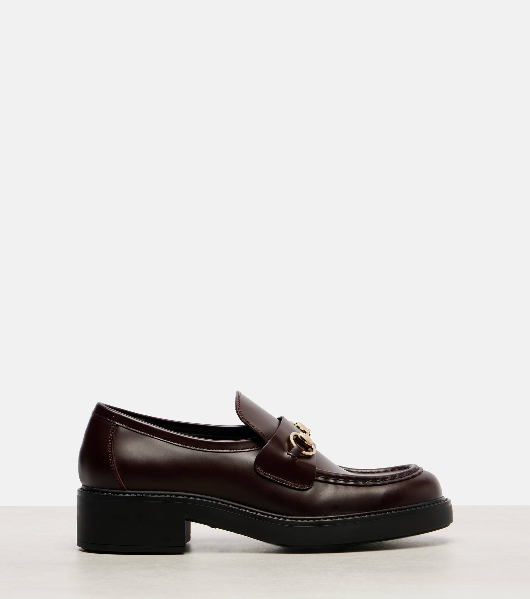 Horsebit leather penny loafers - 4