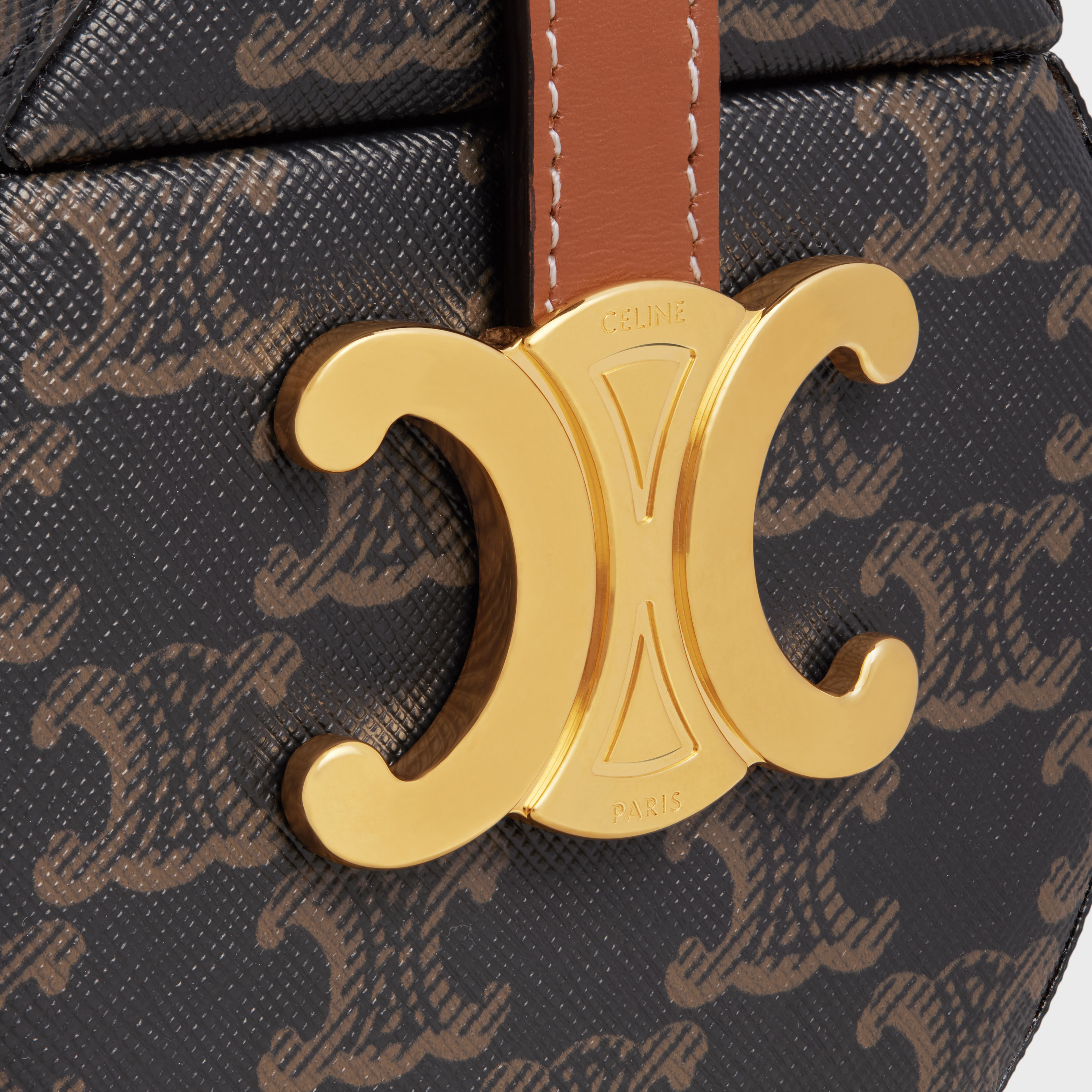 round box triomphe in Triomphe Canvas and calfskin - 4