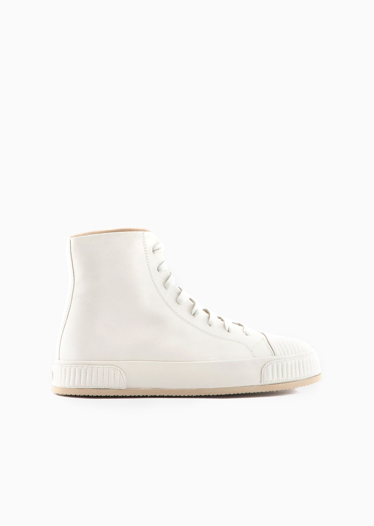 High-top nappa-leather sneakers - 1
