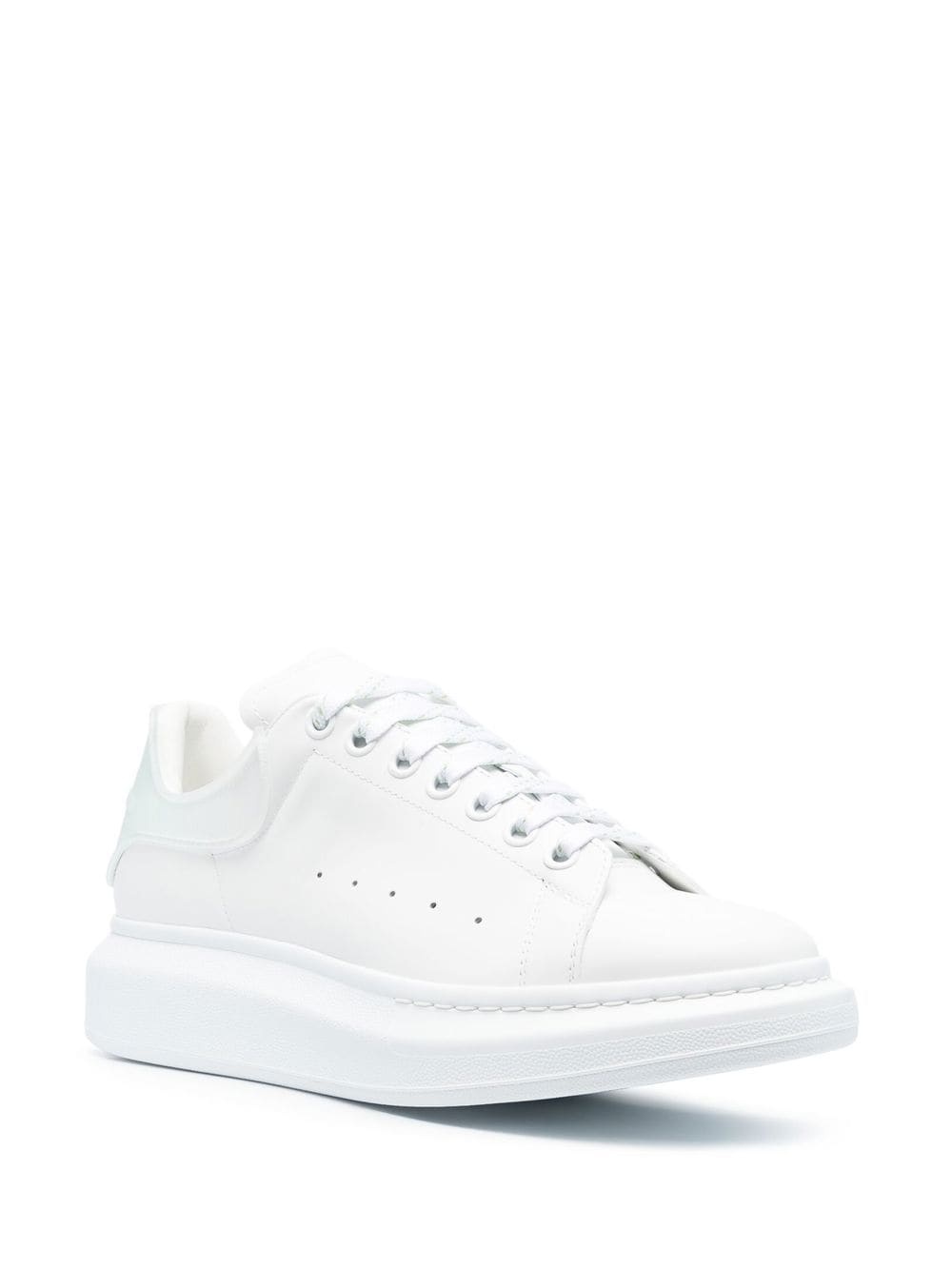 low-top leather sneakers - 2