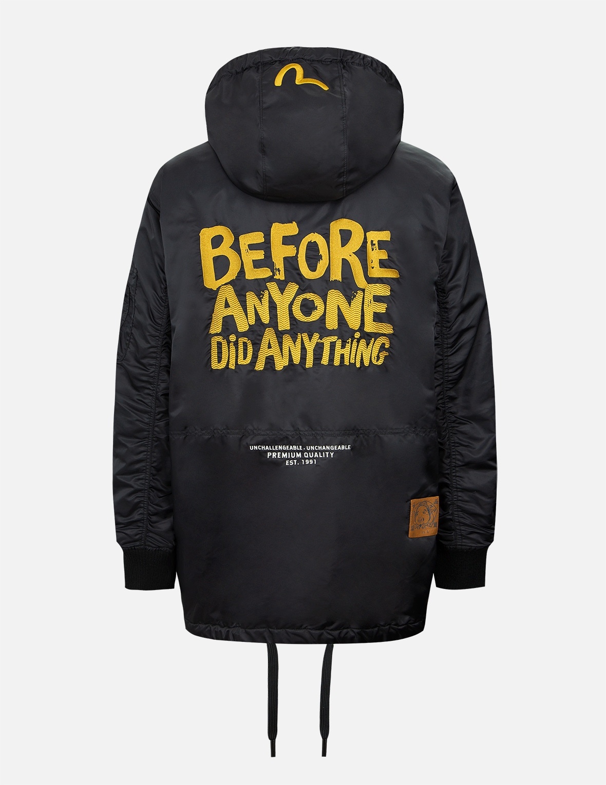 GODHEAD BADGE AND MOTTO EMBROIDERY PARKA - 2
