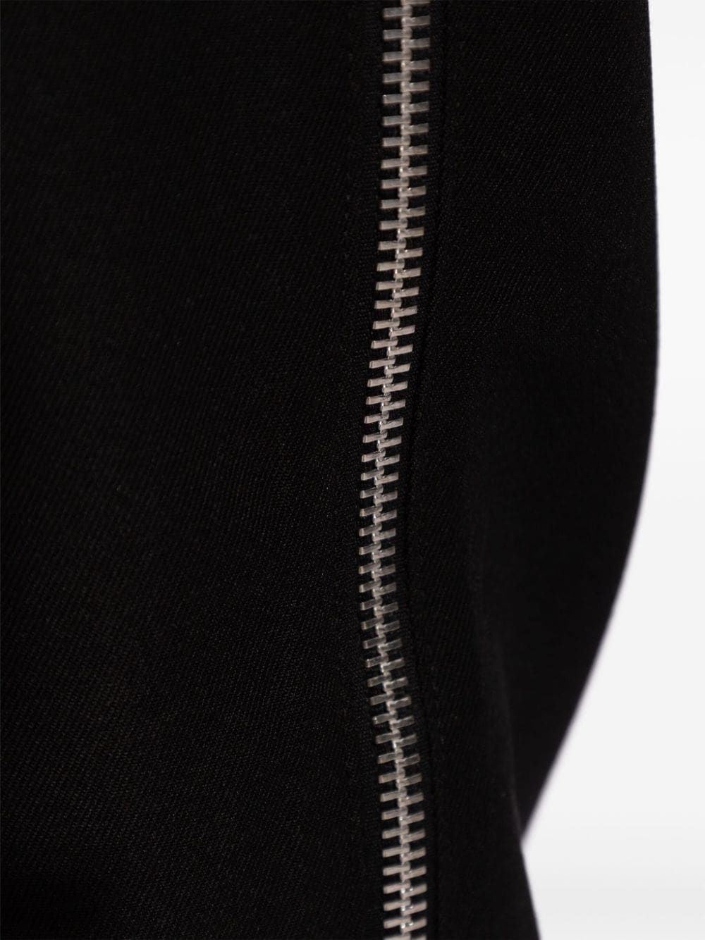 side zip-up virgin wool trousers - 5