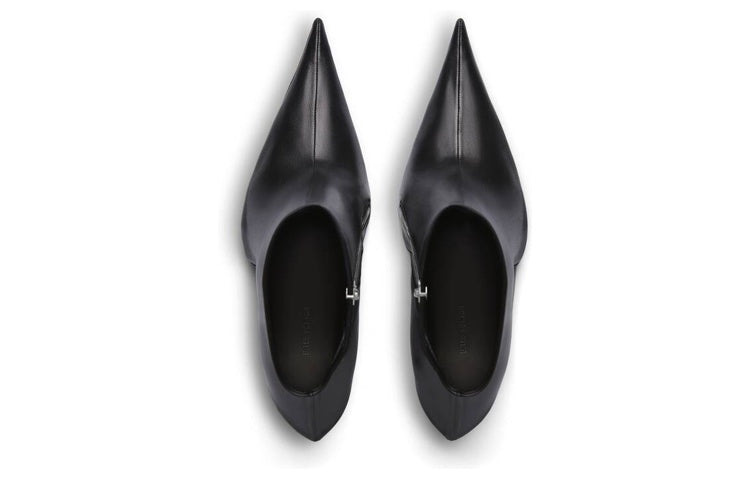 (WMNS) Balenciaga Witch 110mm Booties 'Black Sheepskin' 747603WBCW01000 - 4