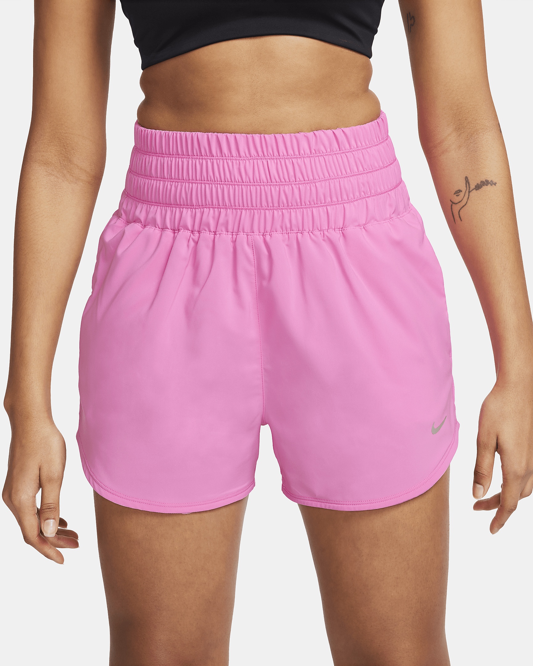 Nike Women's One Dri-FIT Ultra High-Waisted 3" Brief-Lined Shorts - 2