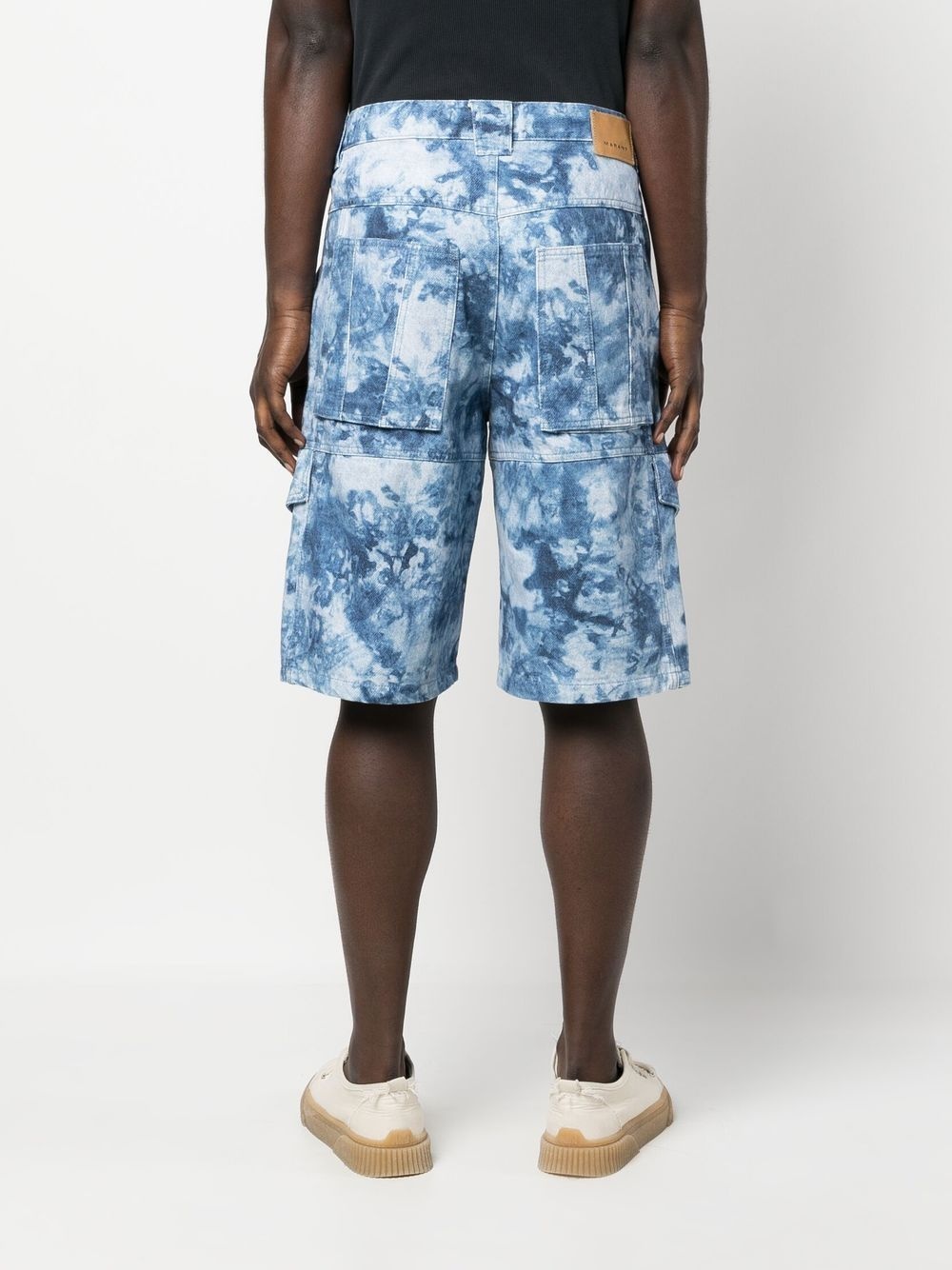 bleached-effect cargo  shorts - 4