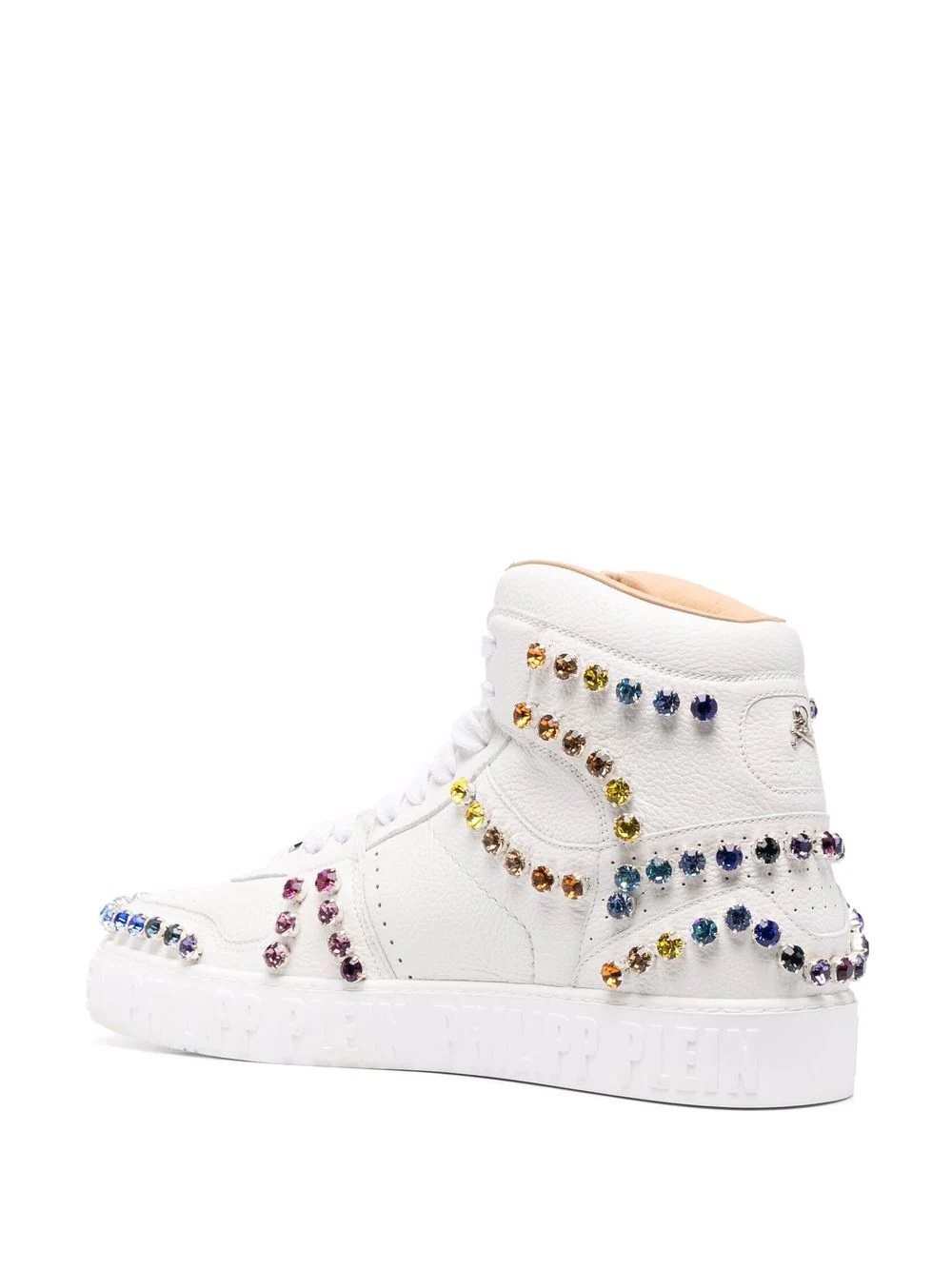 crystal-embellished high-top sneakers - 3