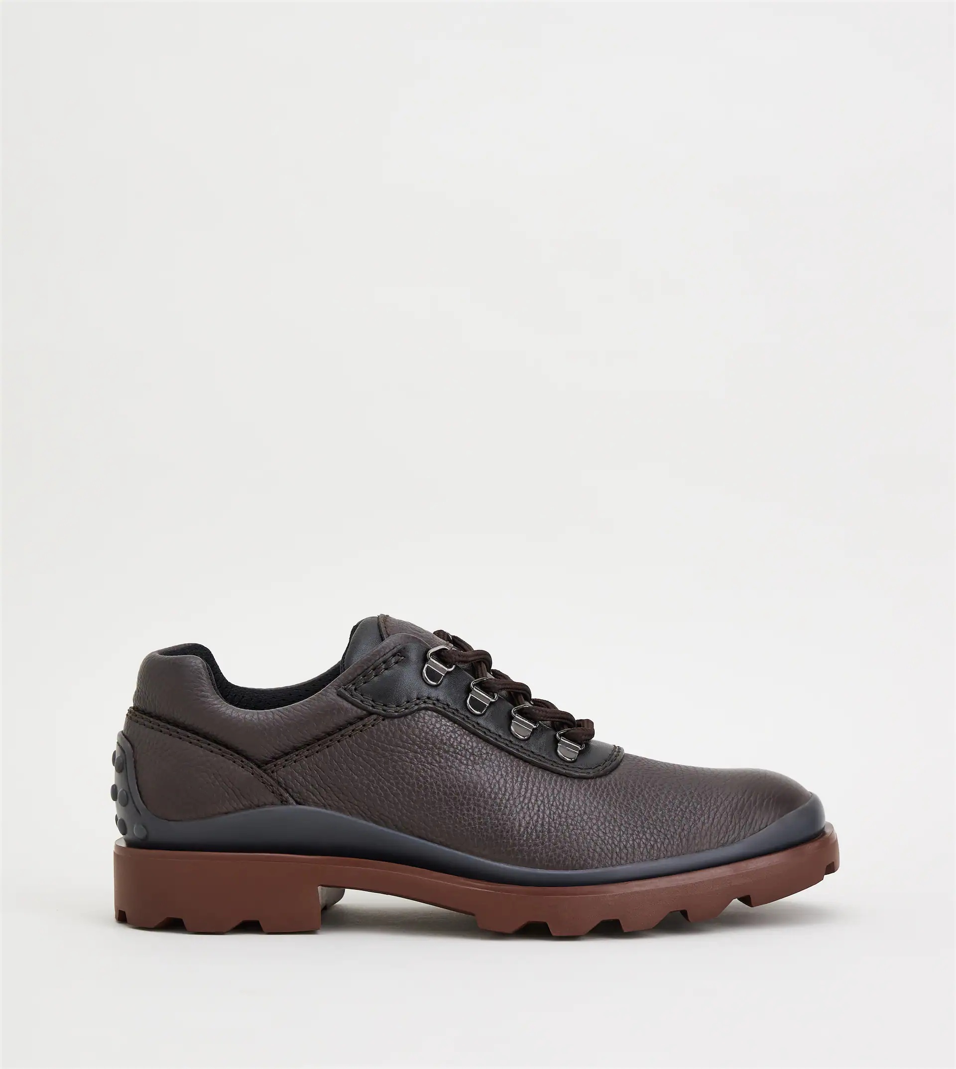 LACE-UPS IN LEATHER - BROWN - 1