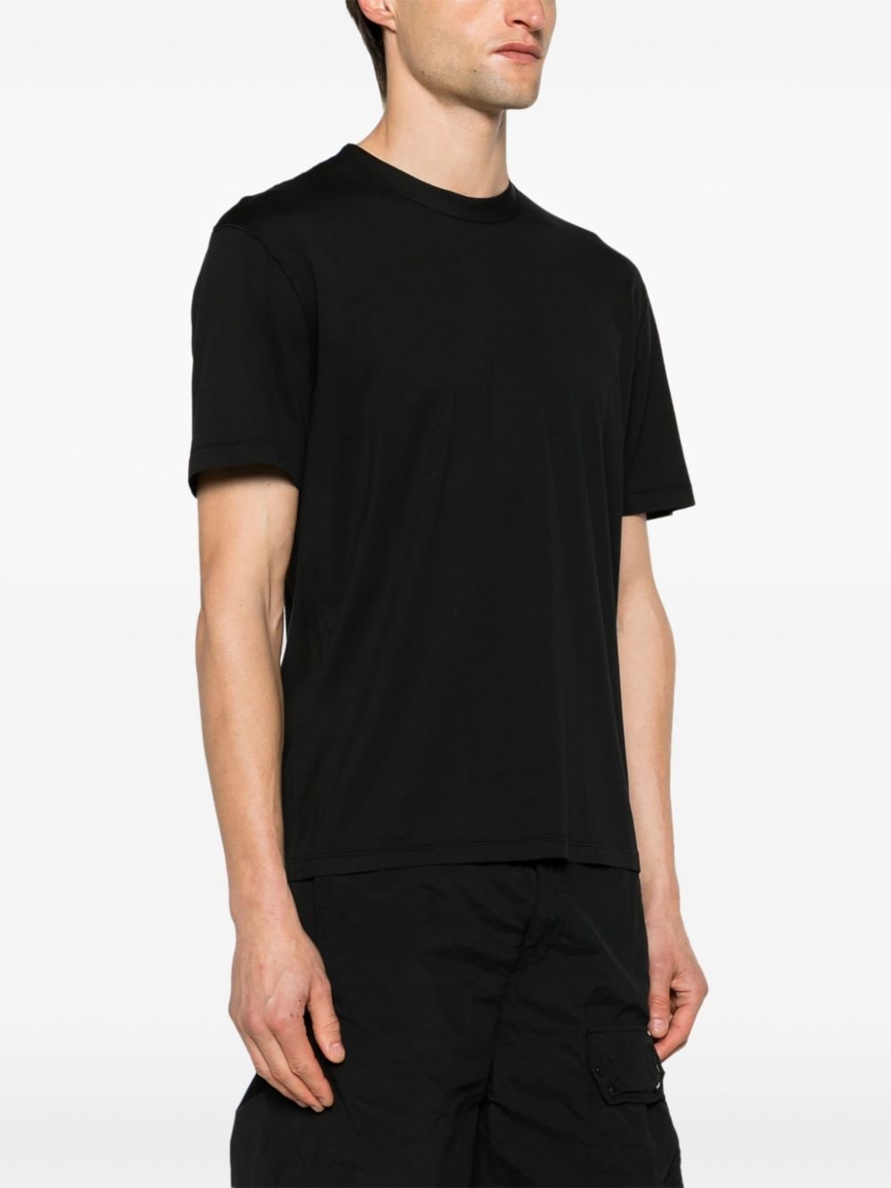 logo-patch cotton T-shirt - 3
