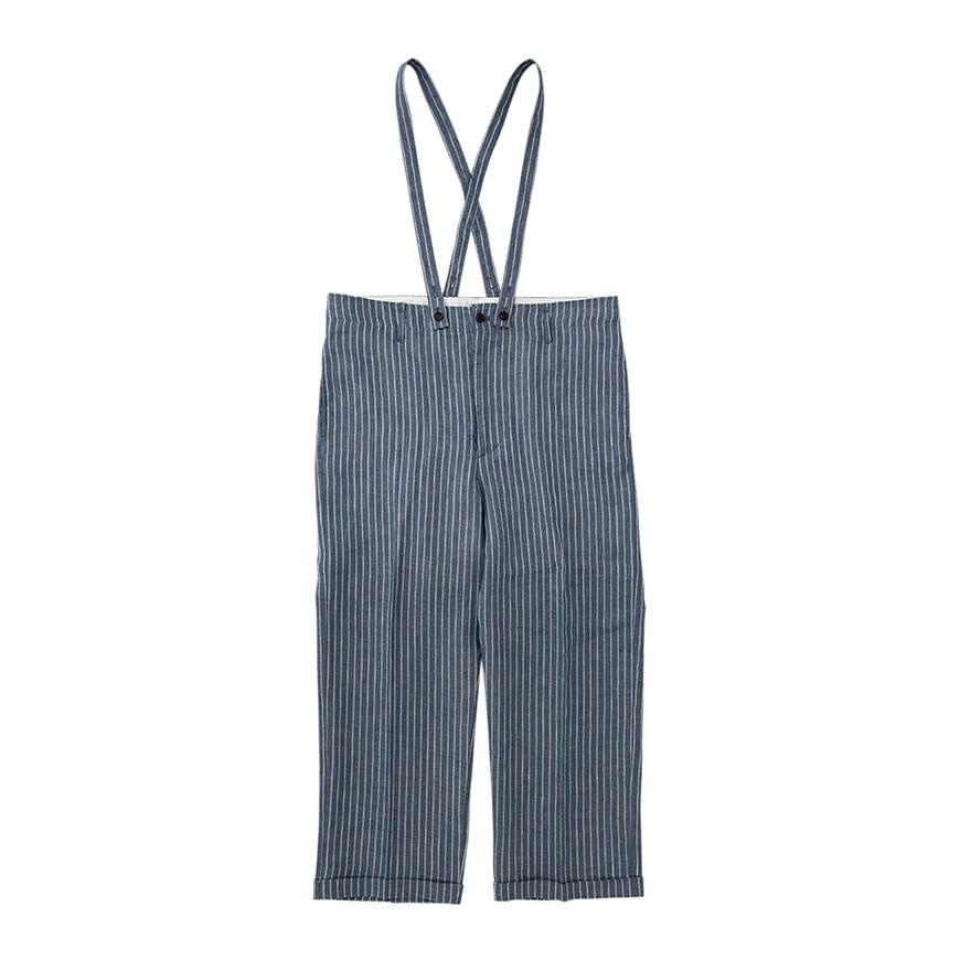 JUMBO PASTORAL PANTS STRIPES W NAVY - 1