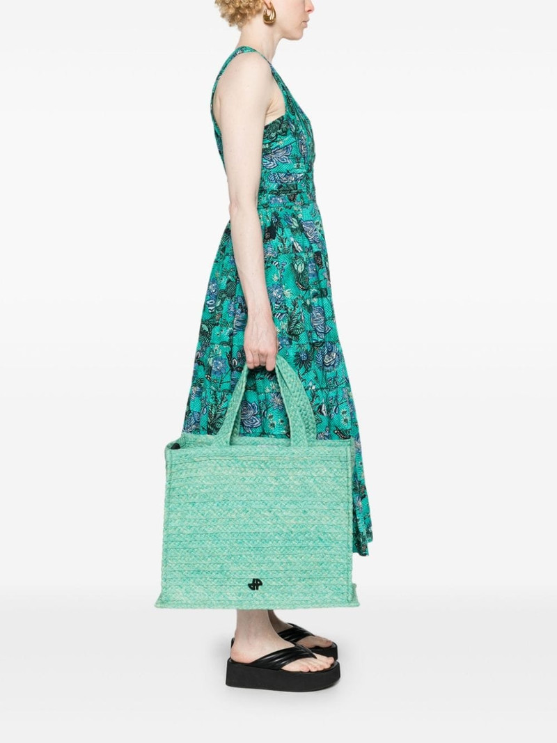 PATOU large JP raffia tote bag outlook