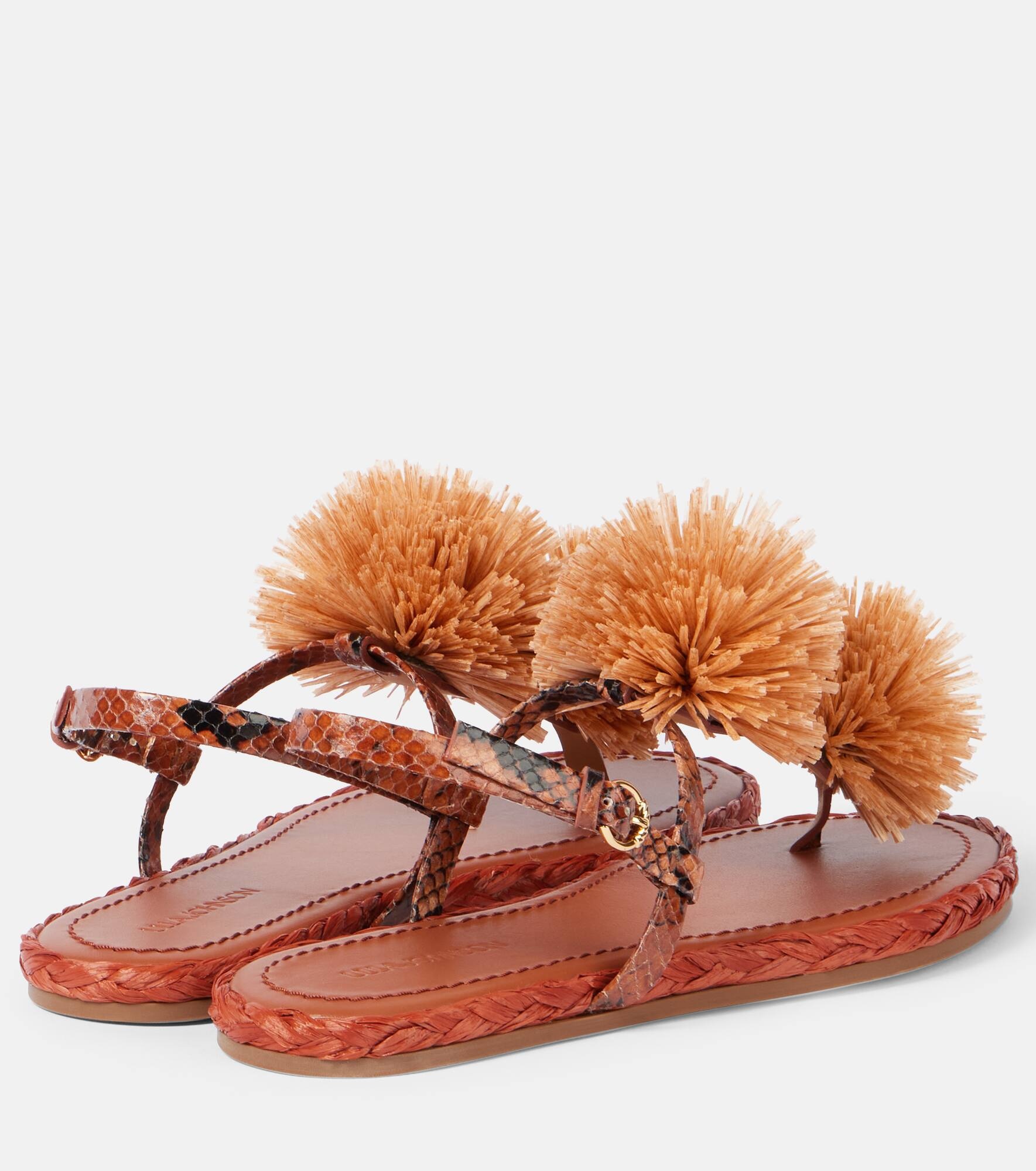 Ingrid leather-trimmed espadrilles - 2