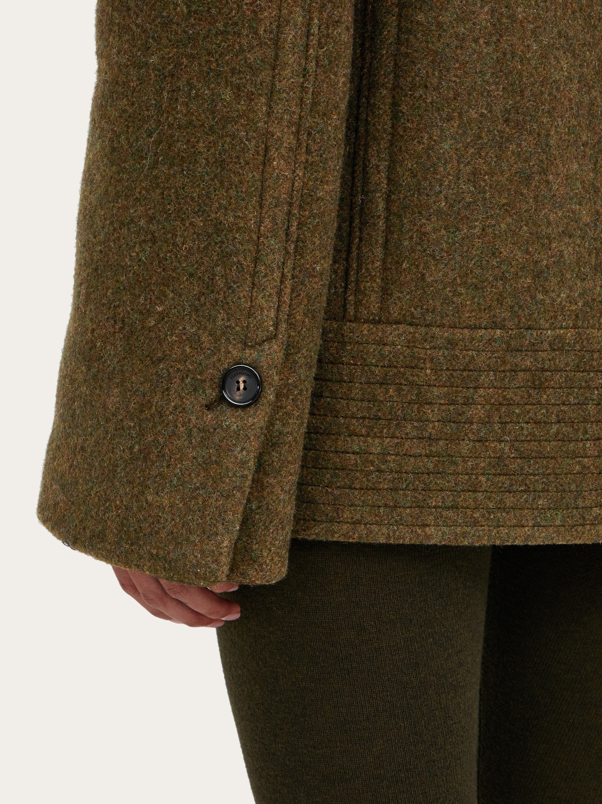 Double wool and cashmere peacoat - 5