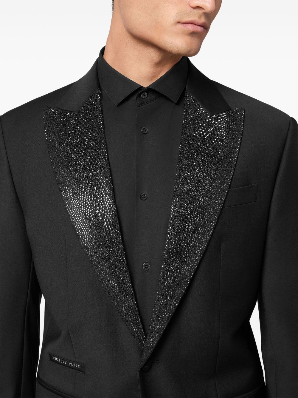 rhinestone-embellished blazer - 5