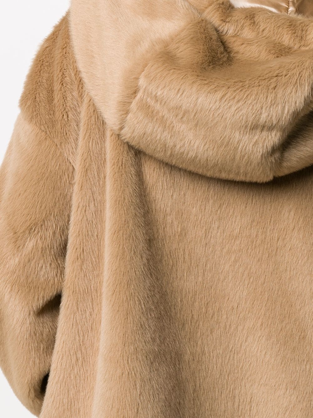 shearling style hooded jacket - 5