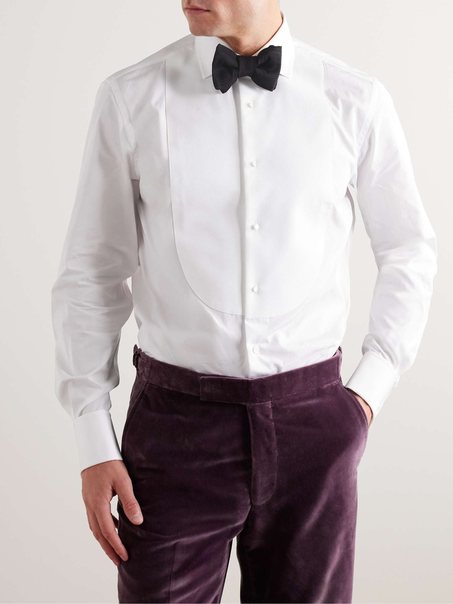 Aston Bib-Front Cotton-Poplin Shirt - 3