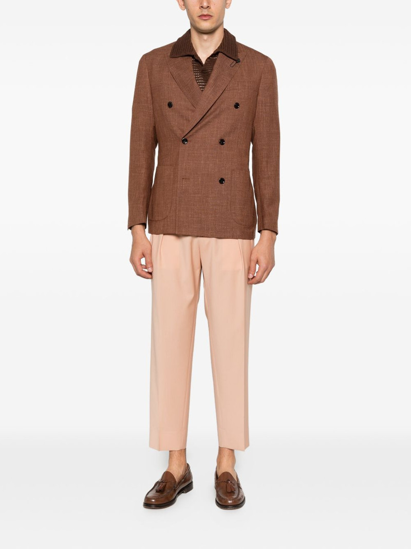 LARDINI double-breasted wool jacket outlook