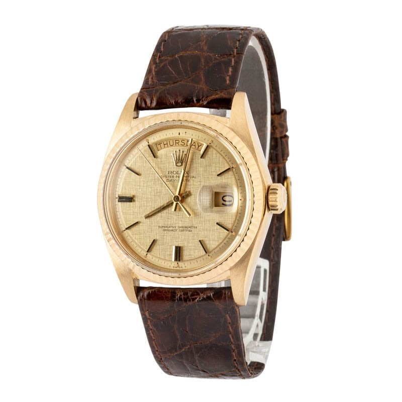 Rolex Day-Date Ref 1803 Champagne Linen Dial - 2