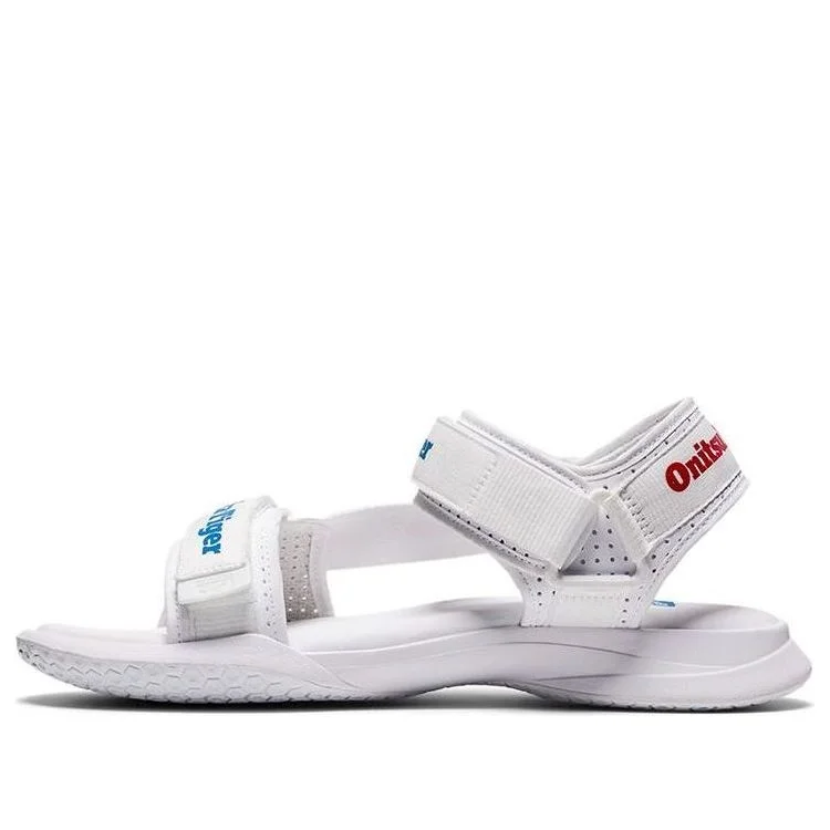 Onitsuka Tiger Ohbori Strap Sandals 'White Blue Red' 1183B305-100 - 1