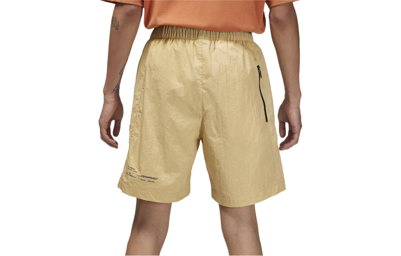 Jordan Air Jordan Solid Color Logo Woven Casual Shorts Yellow DQ7876-252 outlook