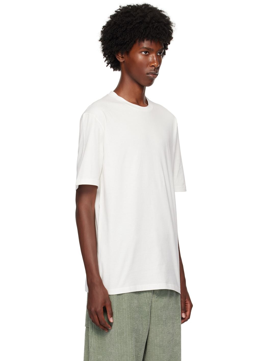 White Crewneck T-Shirt - 2