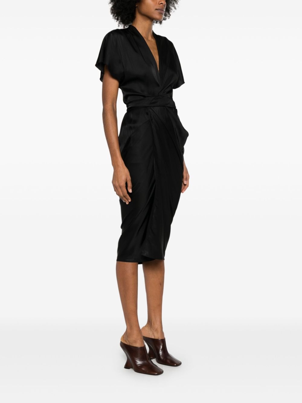 wrap midi dress - 3