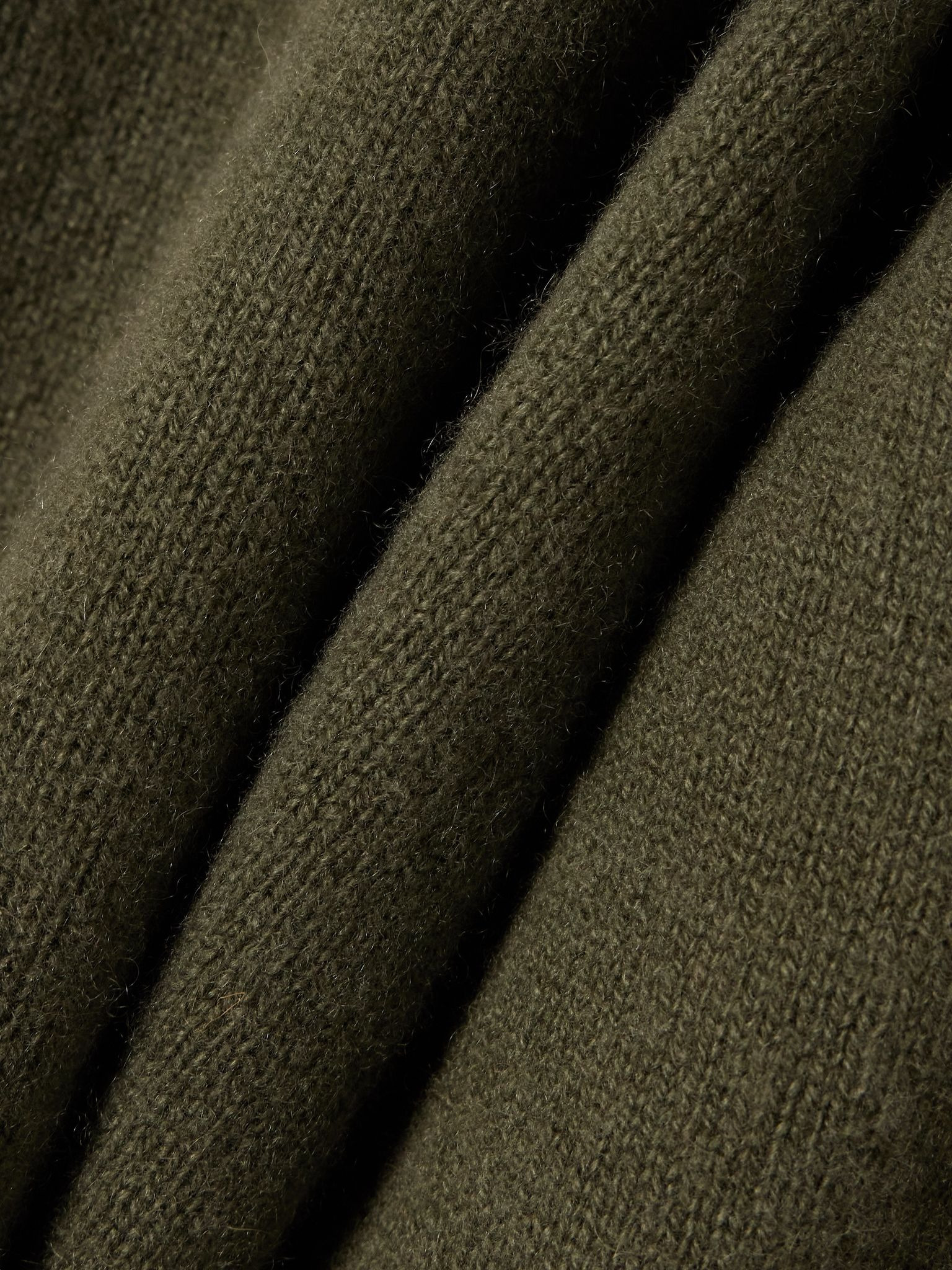 Cropped cashmere turtleneck sweater Green - 5