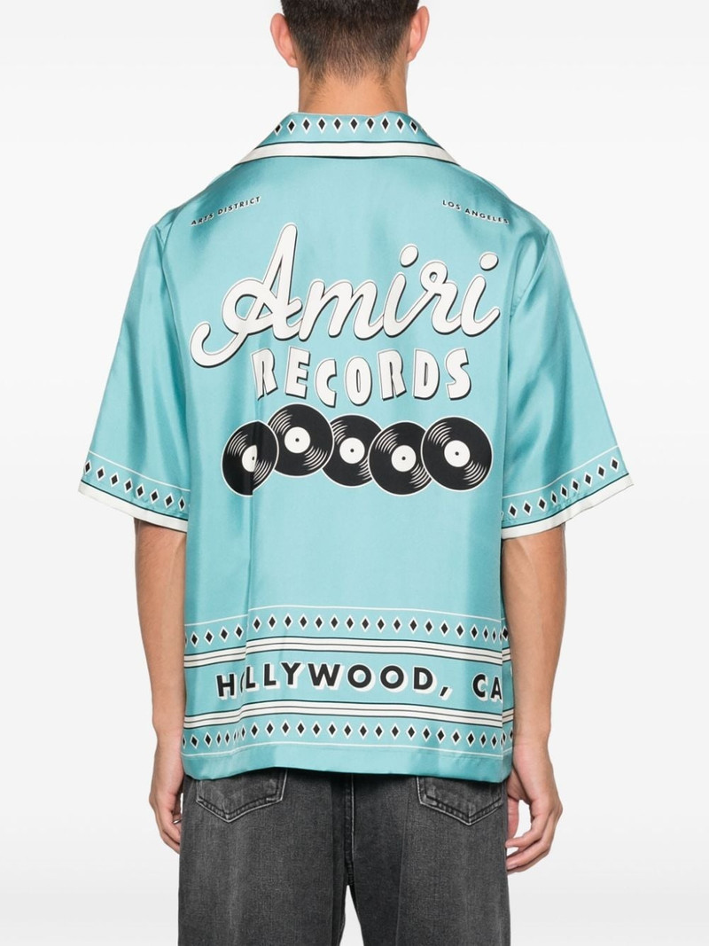Records graphic-print silk shirt 4