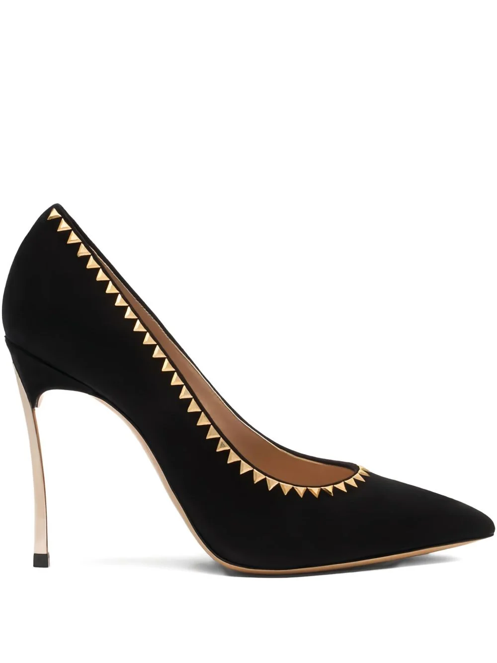 100mm studded stiletto pumps - 1