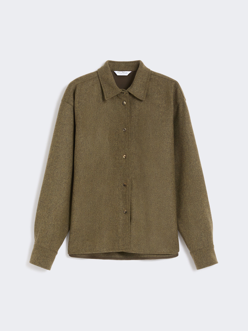 BENARES1234 Wool felt bodysuit shirt 1