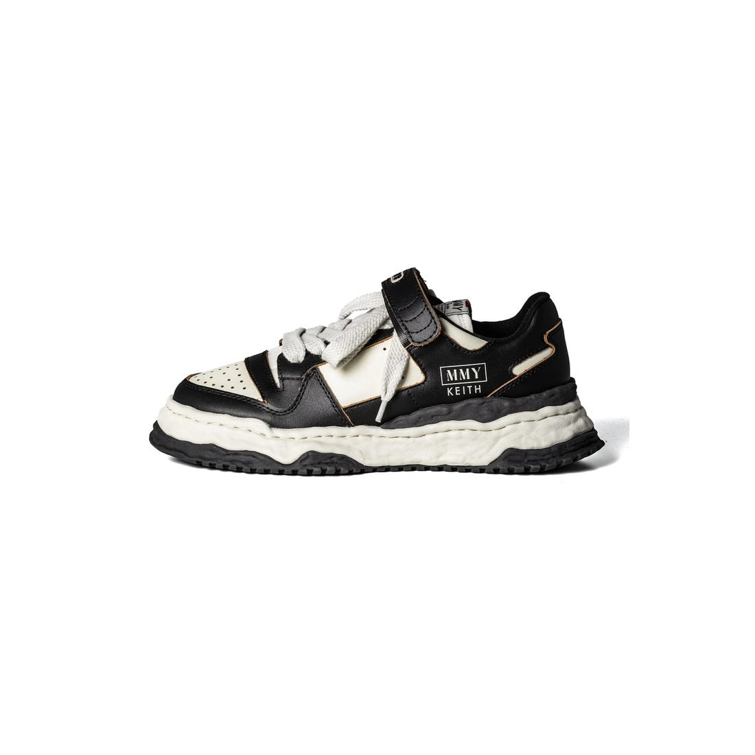 KEITH LOW-TOP SNEAKERS (BLACK/WHITE) - 5