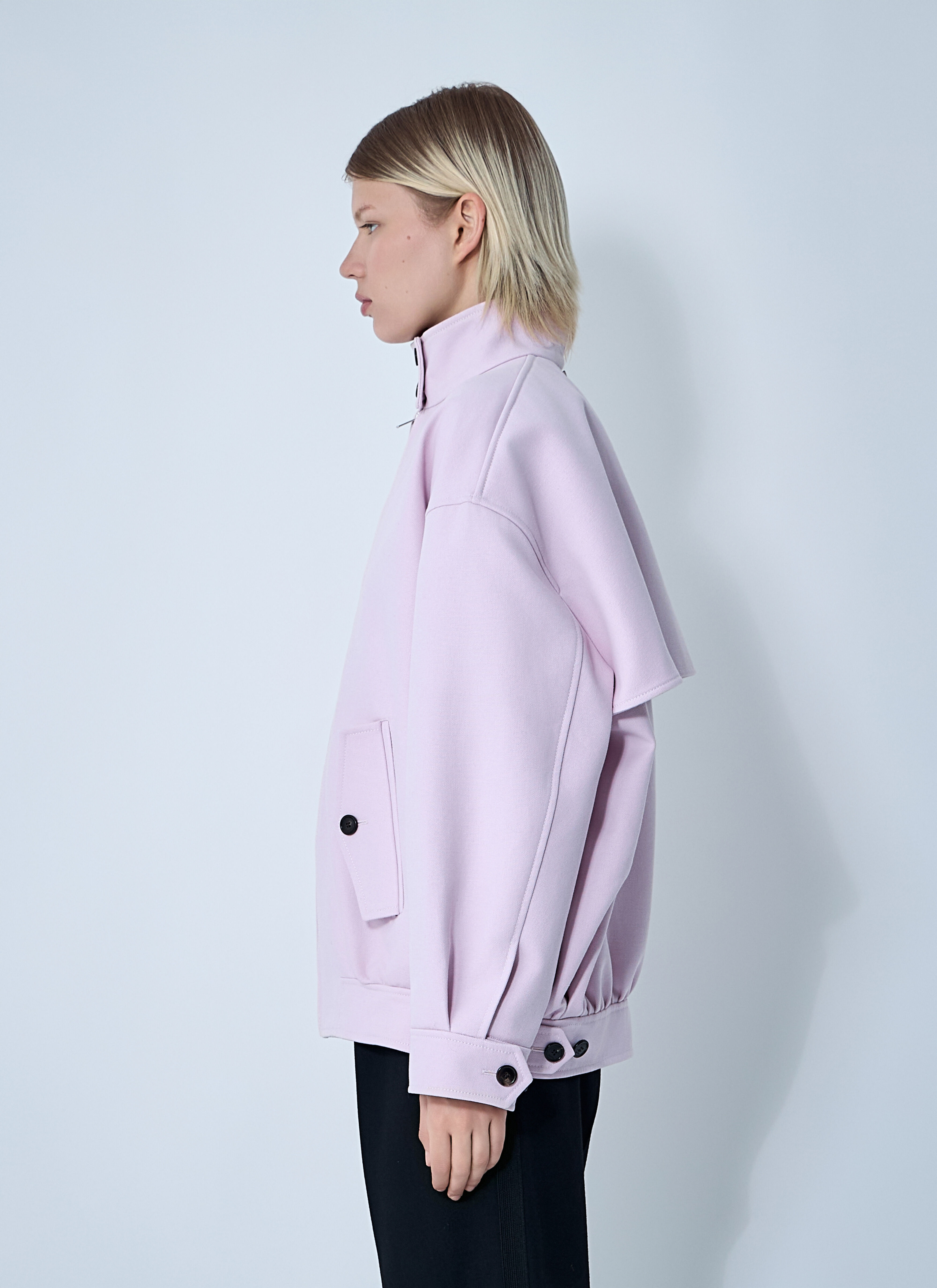 Cotton Canvas Delavé Bomber Jacket - 3