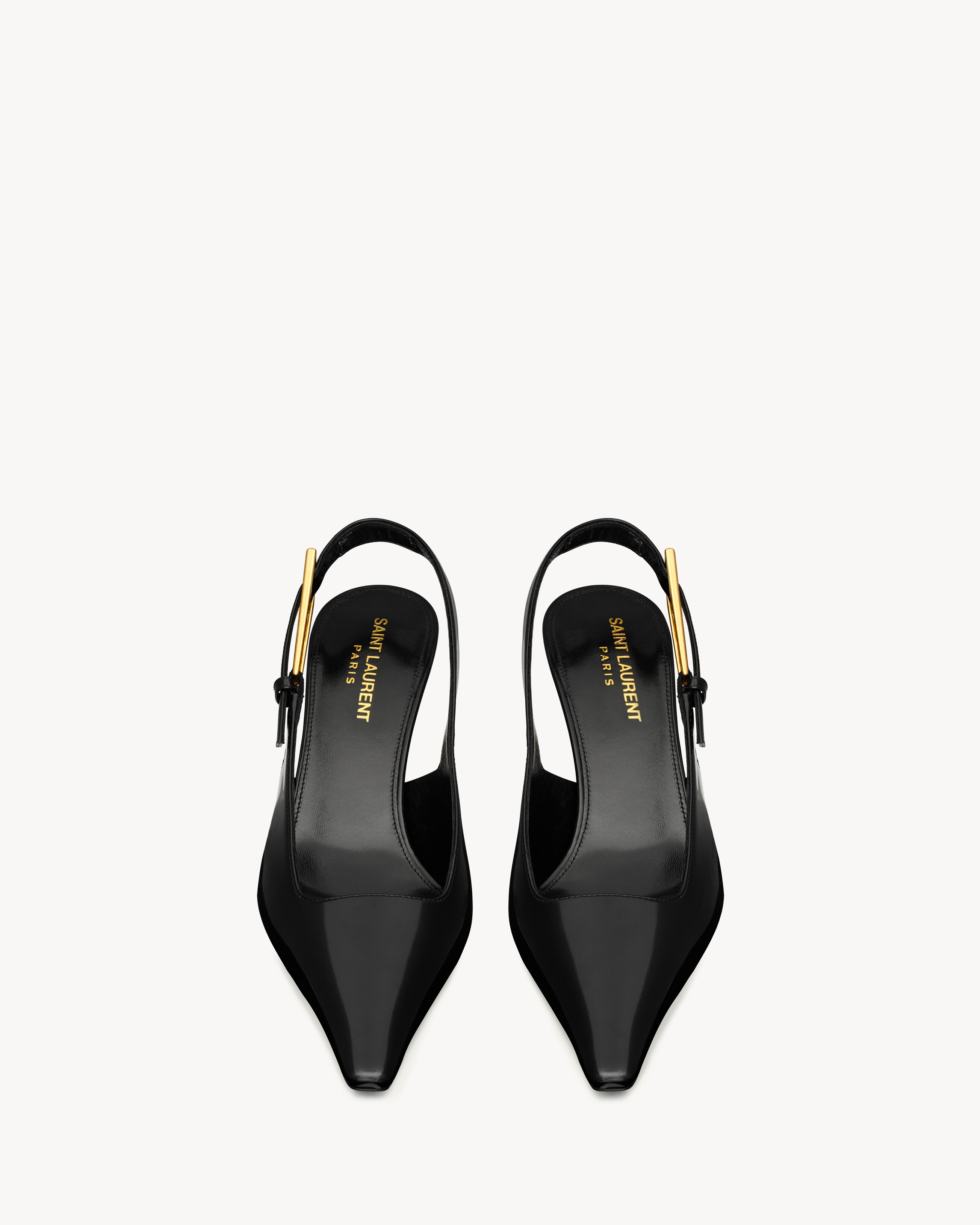 lee slingback pumps in glazed leather - 2