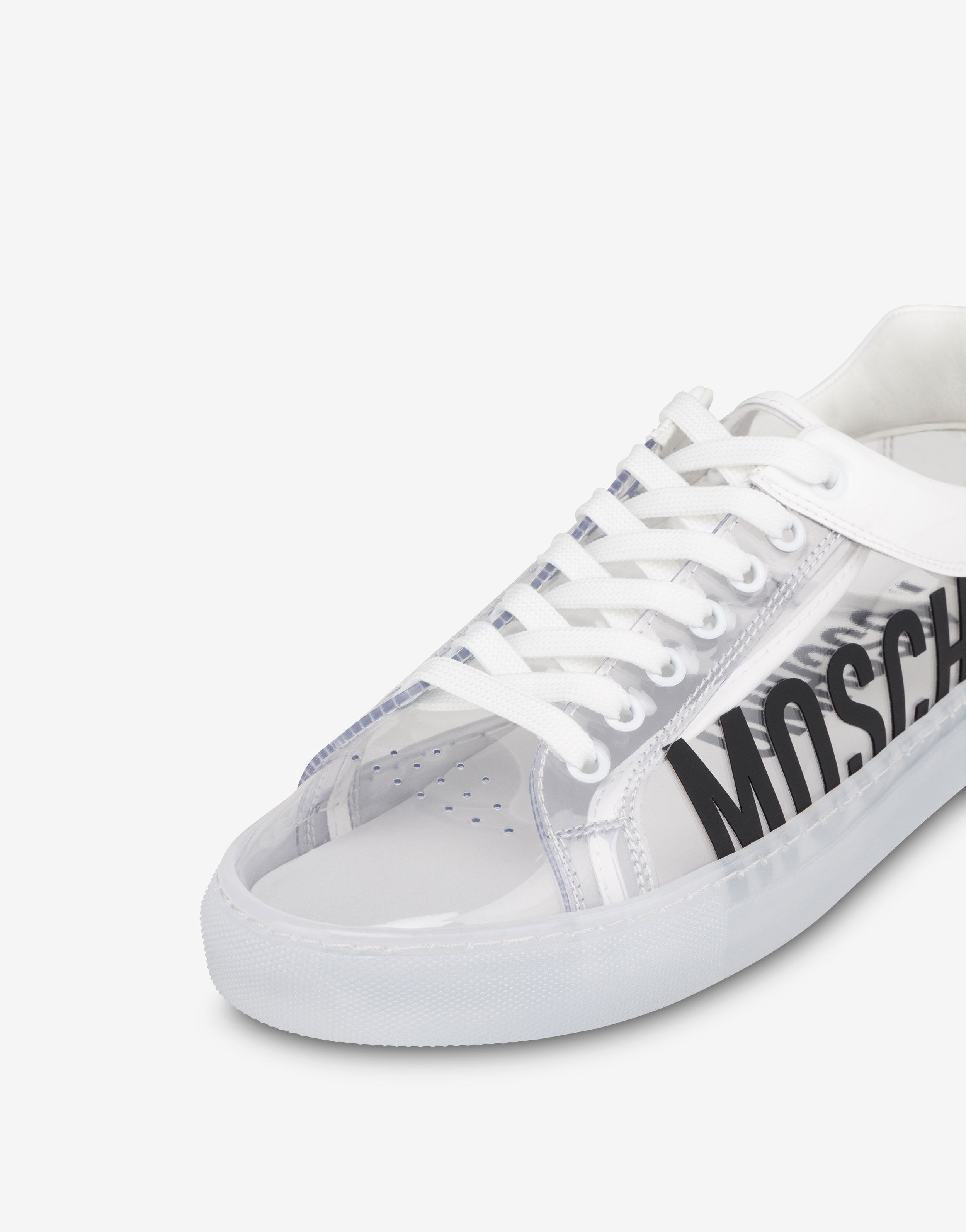 TRANSPARENT PVC SNEAKERS WITH LOGO - 4