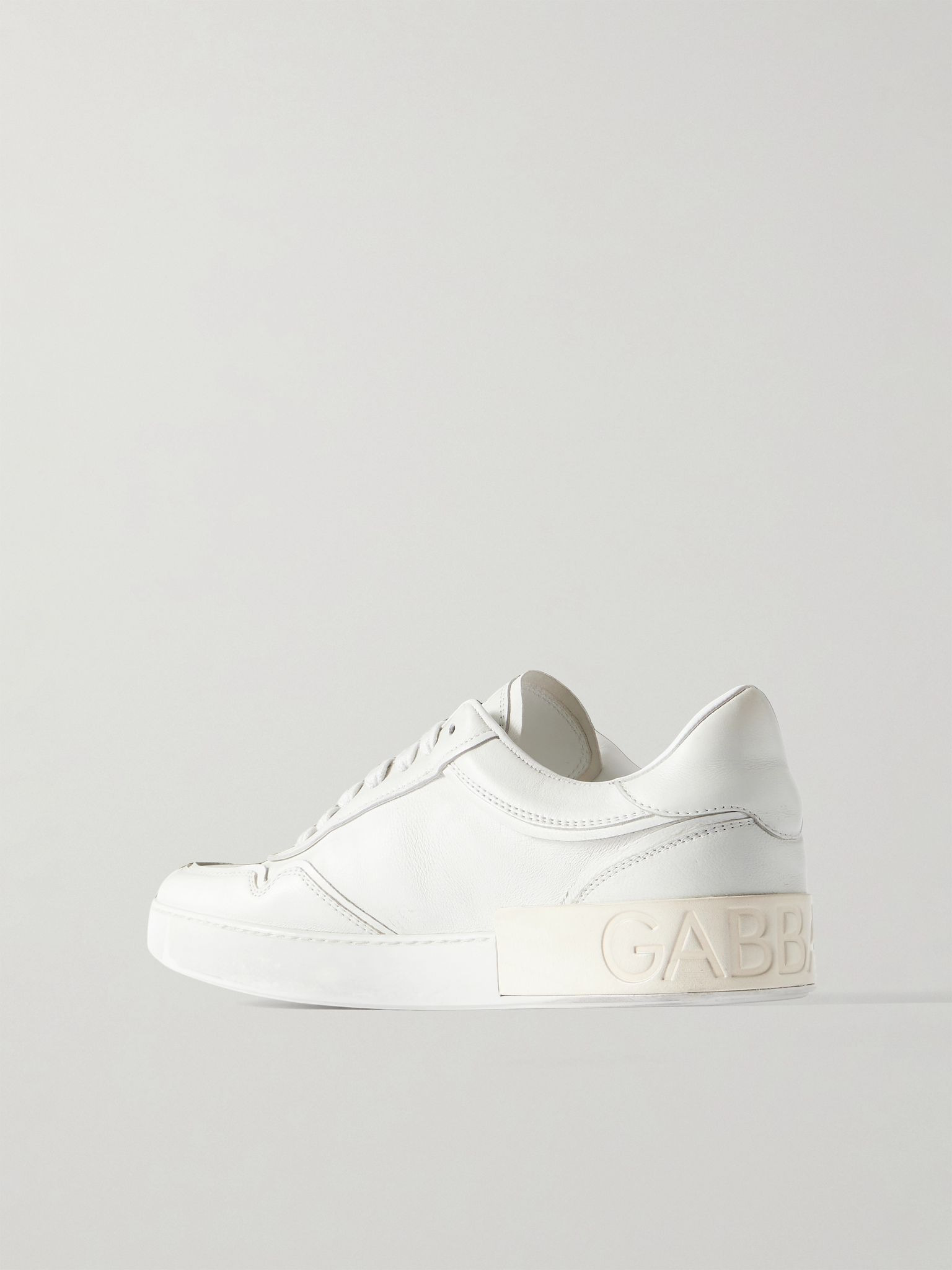 Leather Sneakers White - 4